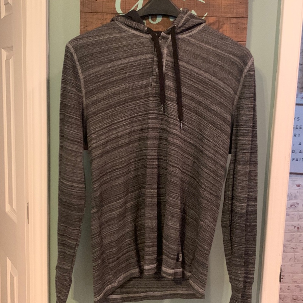 Thermal hooded Henley